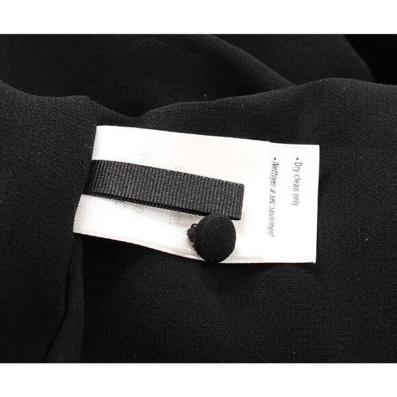 Paige Chiffon Blouse Womens Medium Black Metallic Spot Wimsigoth Corporate Goth - Picture 12 of 16